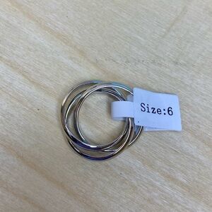 Park Lane Unite Silver Interlocking Rings